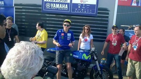 Argentina: A motorcycle to pay tribute to Valentino Rossi!