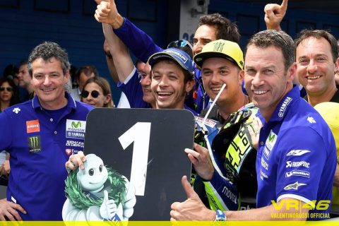 Jerez, MotoGP, Day 2: Valentino Rossi, hot!