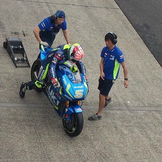 Première photo de Johann Zarco sur la Suzuki