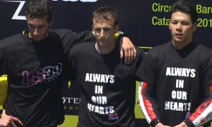 Catalonia, Moto2, Race: The podium declarations