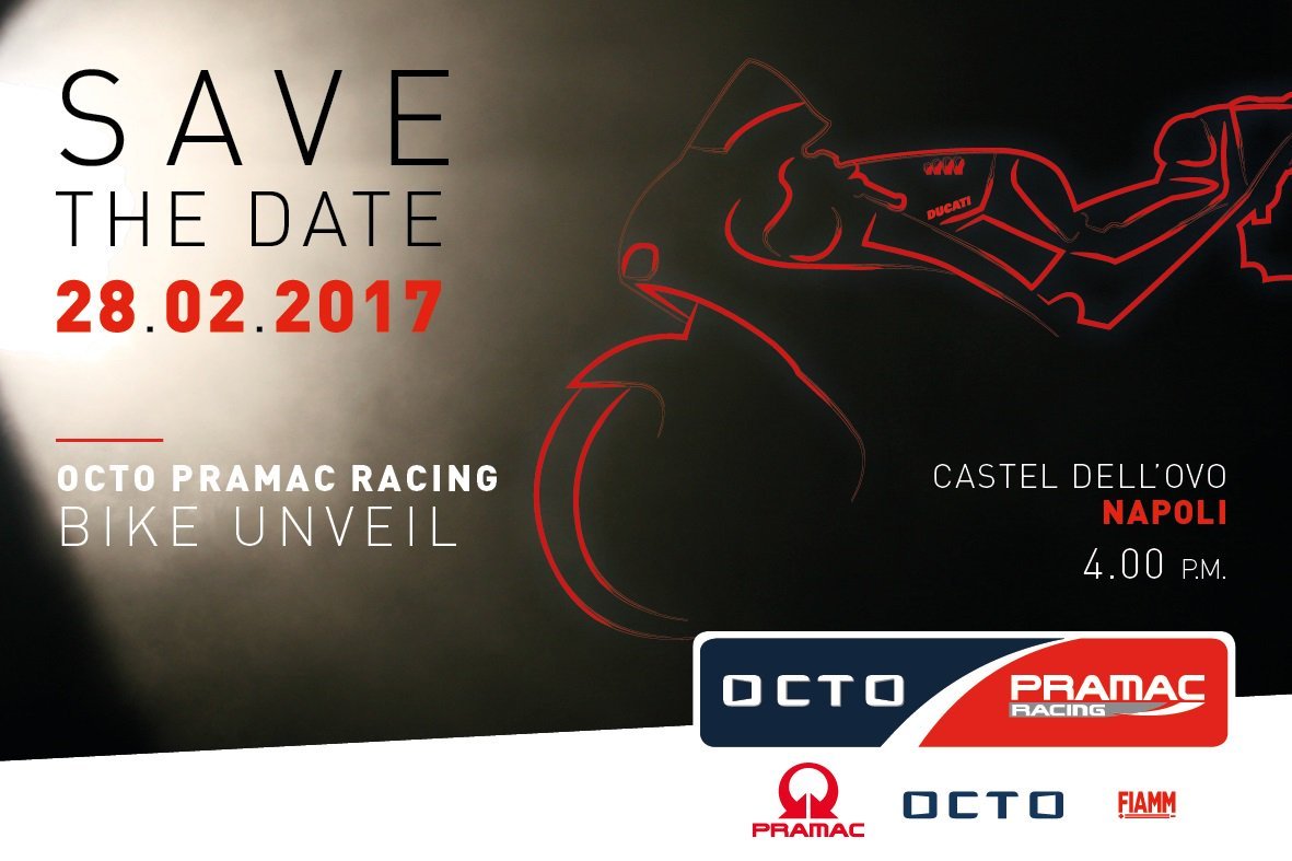 Le team MotoGP Octo Pramac se présentera le 28 février
