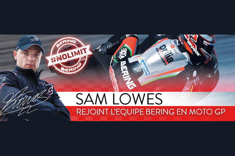 [Vídeo] Nos bastidores da 1ª temporada de MotoGP de Bering com seu piloto Sam Lowes!