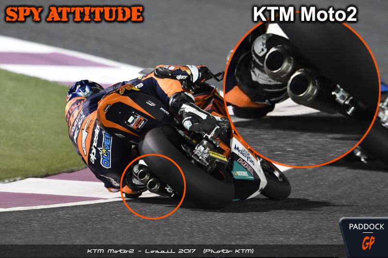 “Spy Attitude”: KTM Moto2 Exhaust