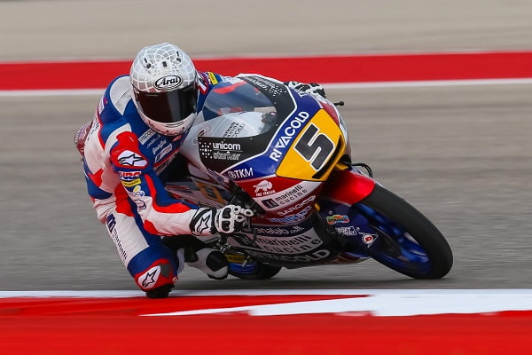 #AmericasGP Moto3 FP3: रोमानो फेनाटी ने 2016 से अपना टेक्सन फॉर्म वापस पा लिया