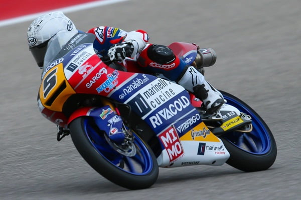 #AmericasGP Moto3 レース: カネが転倒、フェナティが勝利