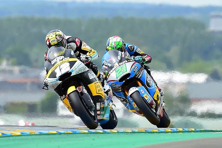 #FrenchGP Le Mans Moto2 Warm-Up: Lüthi contient Bagnaia, Alex Marquez blessé