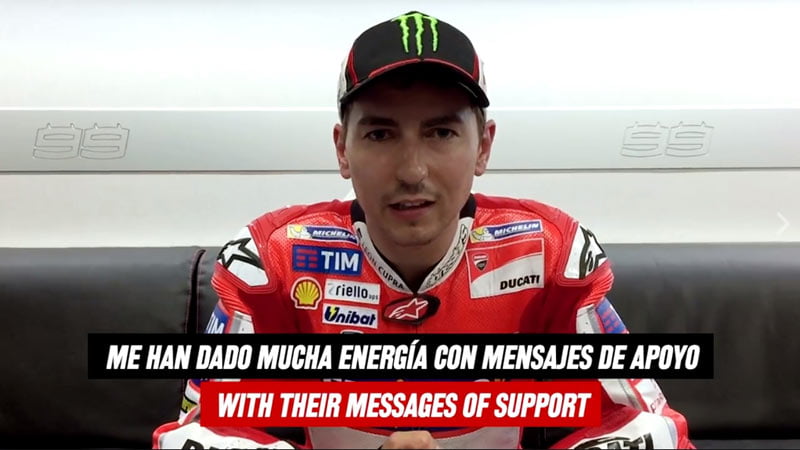 [Video] Operation seduction: Jorge Lorenzo thanks the Ducatists. And more.
