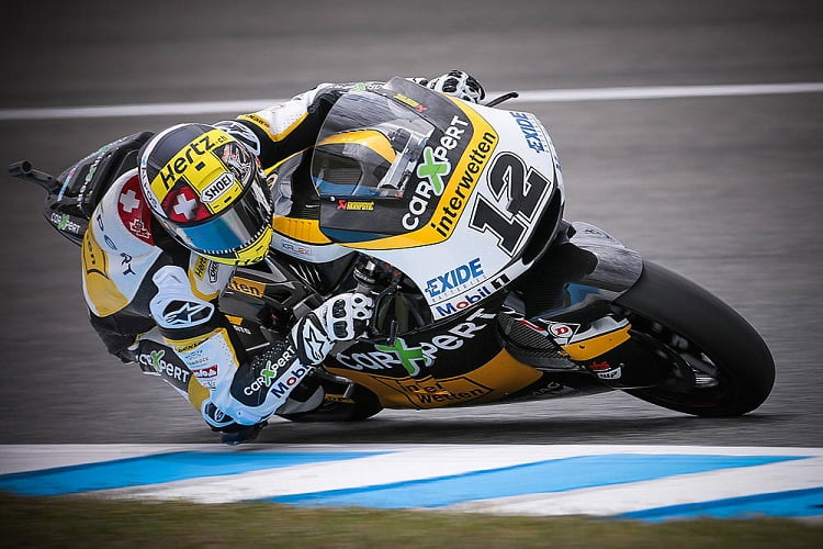 #SpanishGP Moto2 : Un grand huit pour Lüthi !