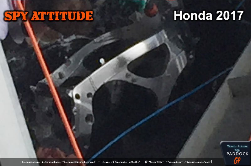 [Atitude de espião] O novo quadro da Honda exposto!