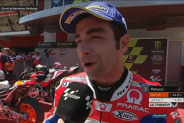 #CatalanGP MotoGP Qualification : Danilo Petrucci « à chaud » !