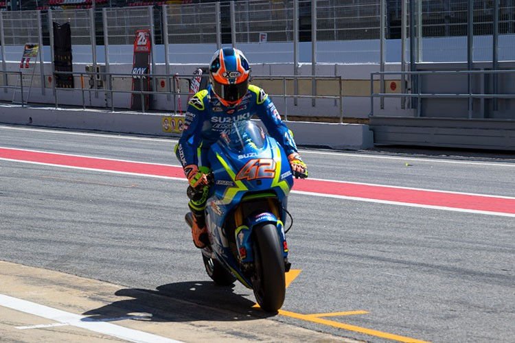 #CatalanTest Suzuki : Alex Rins a doucement repris ses marques