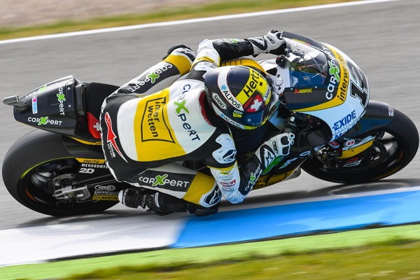 #GermanGP Moto2 FP2: Tom Lüthi à frente de Suter de Marcel Schrotter