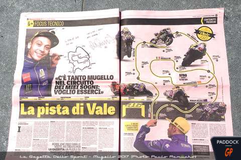 #ItalianGP : Valentino Rossi dessine son circuit idéal
