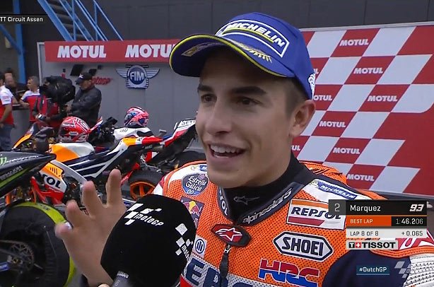 #DutchGP MotoGP Qualification : Marc Marquez « à chaud » !