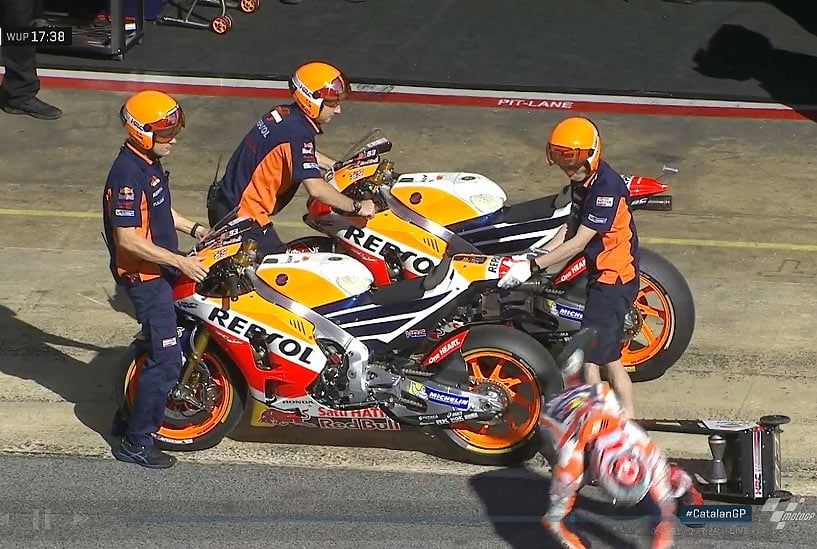 #CatalanGP MotoGP Warm Up : Folger écrase la séance, Márquez s'écrase par terre !