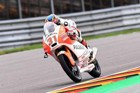 #GermanGP Moto3 Warm up : Raul Fernandez impose sa Mahindra sur piste séchante