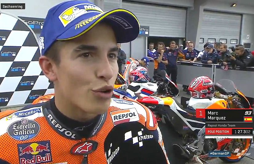 #GermanGP MotoGP Qualification : Marc Marquez « à chaud » !