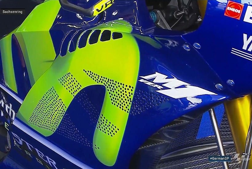 #GermanGP : Nouveau carénage aéro pour Valentino Rossi !