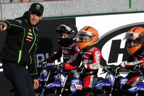 Johann Zarco et Laurent Fellon présentent l'École de pilotage Z&F Grand Prix