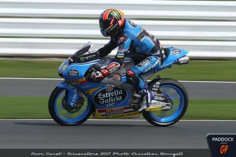 #BritishGP Moto3 Aron Canet : parti 16e, arrivé 1er !