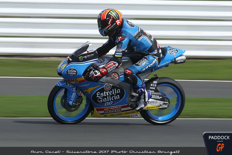 #BritishGP Moto3 Aron Canet: largou em 16º, chegou em 1º!