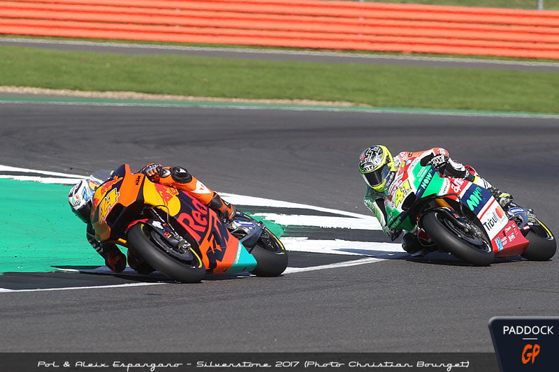 #BritishGP MotoGP J.3：ポル・エスパルガロがチェッカーフラッグ後に転倒！