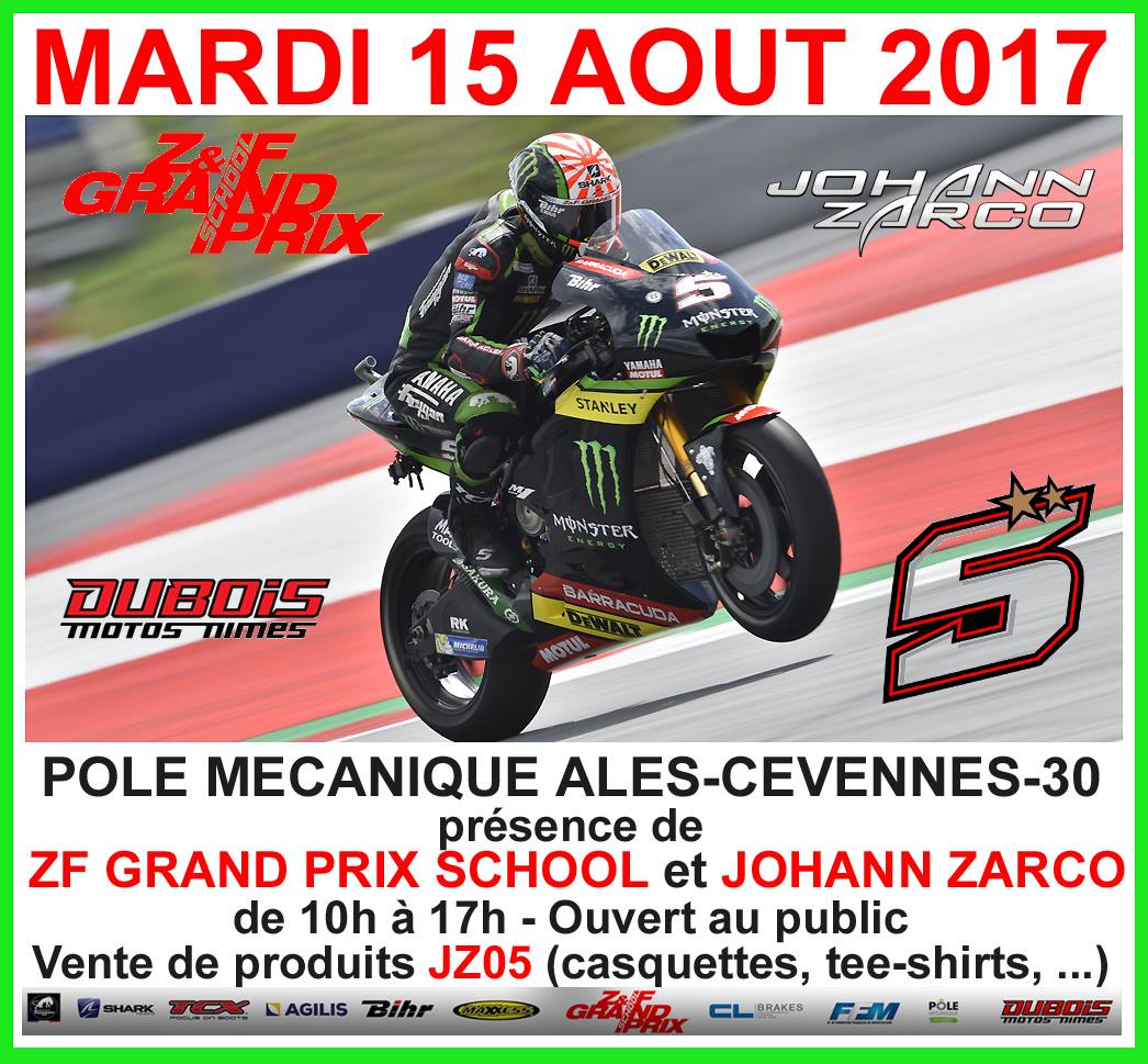 What are we doing on August 15? A stroll in the Cévennes and a visit to Johann Zarco!