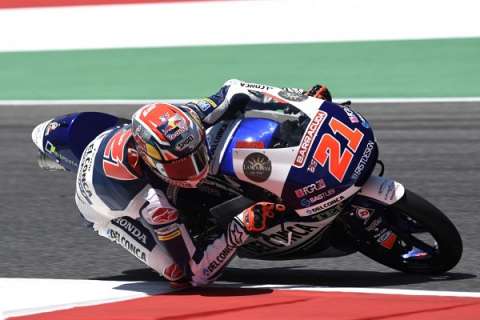 #SanMarinoGP Moto3 FP2: ファビオ・ディ・ジャンナントニオはすでにレース最速ラップの記録を上回っています