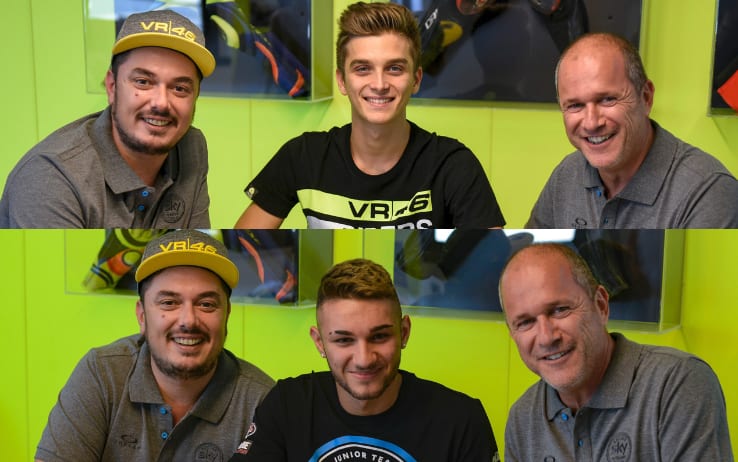 [CP] Moto2 et Moto3 : Luca Marini et Dennis Foggia, les nouveautés Sky VR46 pour 2018