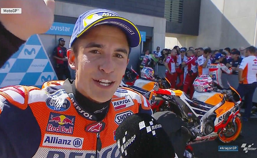 #AragonGP MotoGP Course: Marc Marquez « à chaud » !