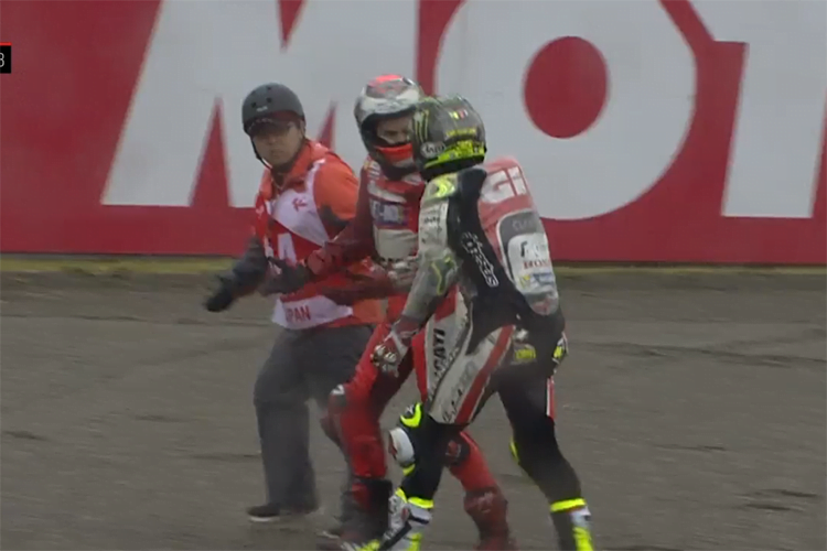 #JapaneseGP MotoGP J.1 Cal Crutchlow accuse : « Lorenzo était bien trop lent sur la trajectoire »