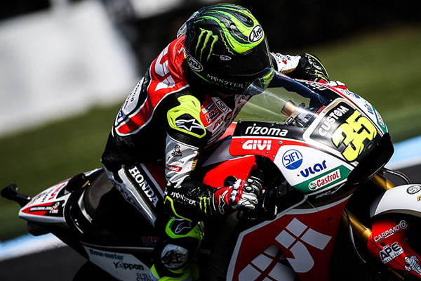 #AustralianGP MotoGP J.1: Crutchlow ainda em quarto