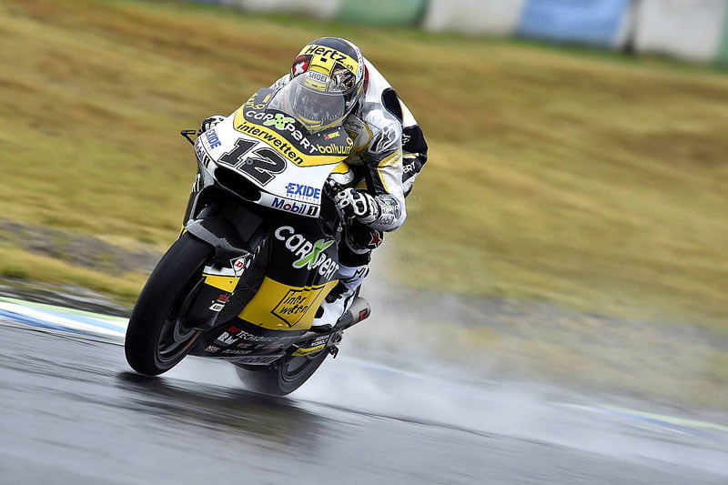 [CP] Tom Lüthi best time in first Moto2 tests in the rain in Japan