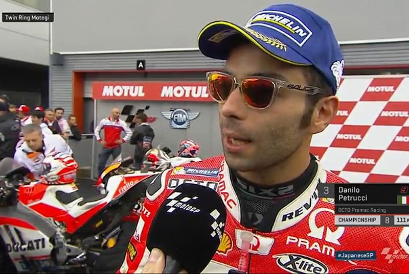 #JapaneseGP MotoGP Course : Danilo Petrucci « à chaud » !