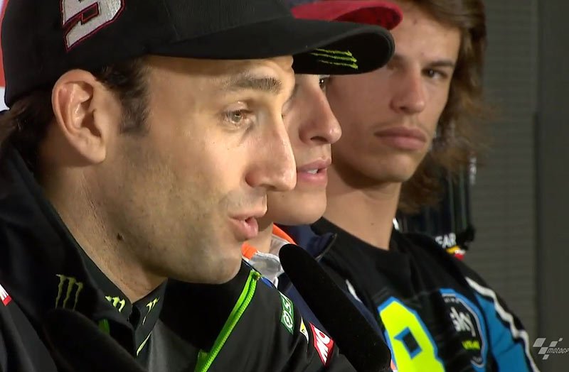 #JapaneseGP MotoGP J.2 Conférence Qualification Johann Zarco : les conditions de piste, la différence avec les pilotes officiels, le premier saut périlleux, etc, (intégralité)