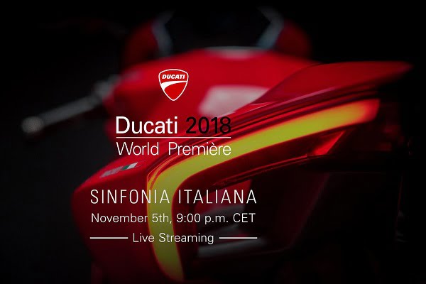 « Sinfonia Italiana » : Présentation Ducati dimanche à 21h en streaming