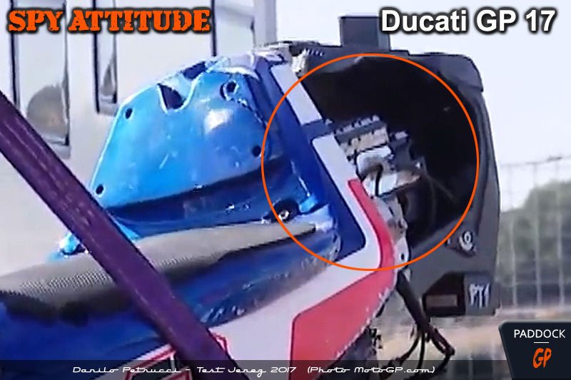 « Spy Attitude » Danilo Petrucci nous livre (involontairement) le secret de la selle des Ducati GP17 !