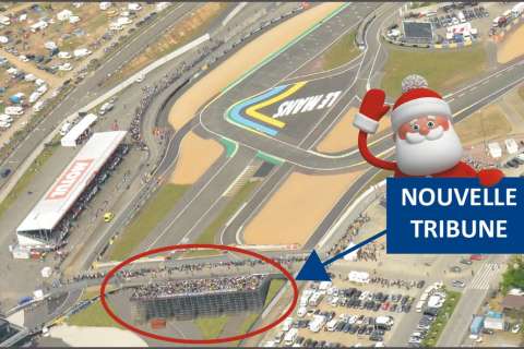 Nouvelle tribune en préparation au Grand Prix de France MotoGP