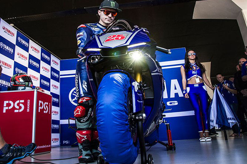 MotoGP Maverick Vinales inaugure le circuit de Kyalami en bonne compagnie