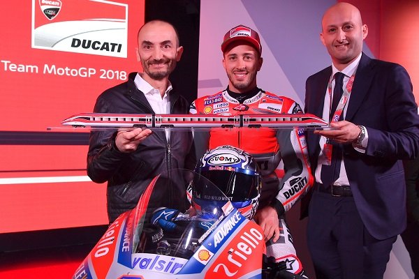 La Flèche Rouge train officiel de Ducati en MotoGP