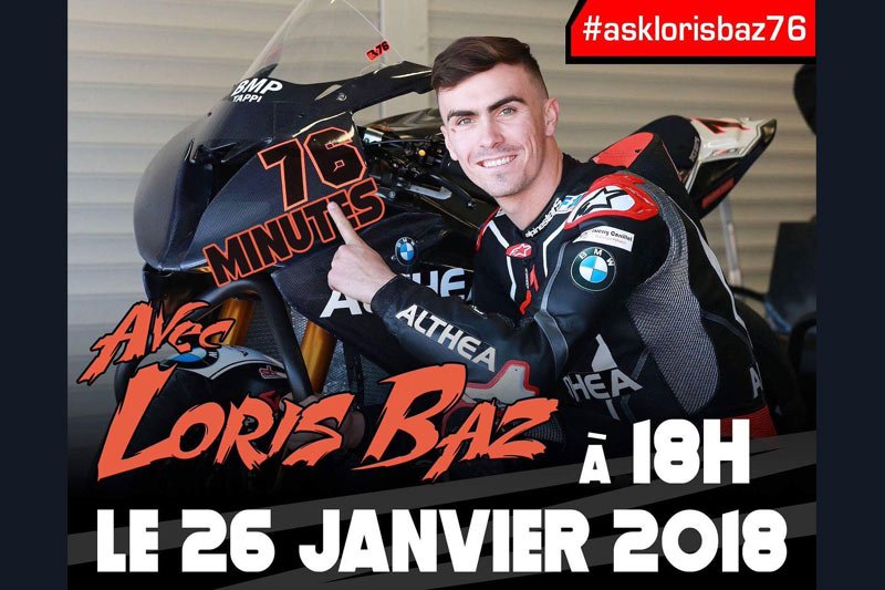 WSBK : Loris Baz vous donne rendez-vous le 26 janvier !