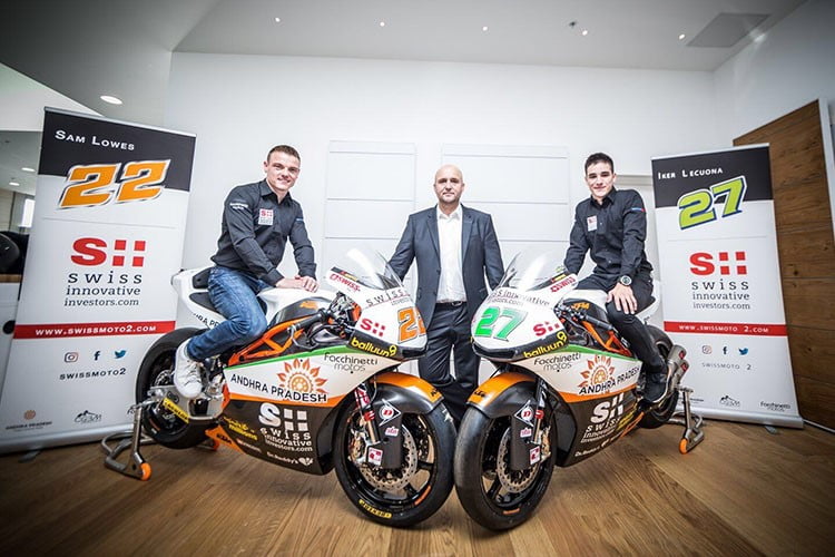 Moto2: Apresentação da antiga equipa Lüthi e actual equipa Sam Lowes