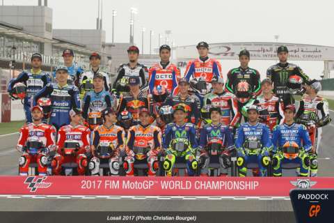 Listes des pilotes MotoGP, Moto2 et Moto3 2018