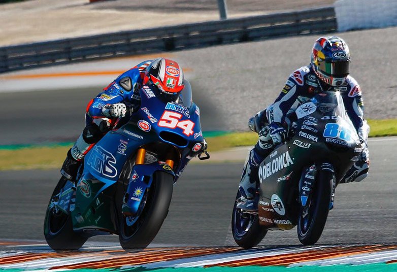 Moto2/Moto3 Valencia J.3 tests: Mattia Pasini and Jorge Martin have the banana!