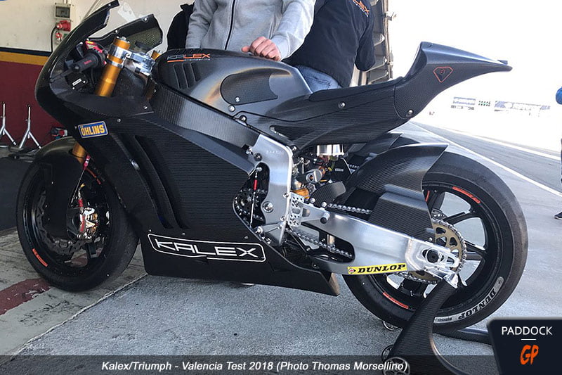 Moto2: First photos of the Kalex-Triumph (+ video in action)!