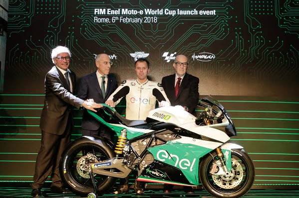 Présentation de la Coupe du Monde FIM MotoE pour motos électriques