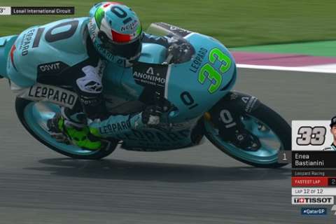 Moto3 #QatarGP Losail FP1 : Enea Bastianini premier leader pour 0.009