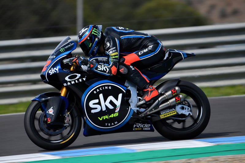 Moto2 : Le Sky Racing Team VR46 s’affirme aux avant-postes à Jerez avec Bagnaia et Marini