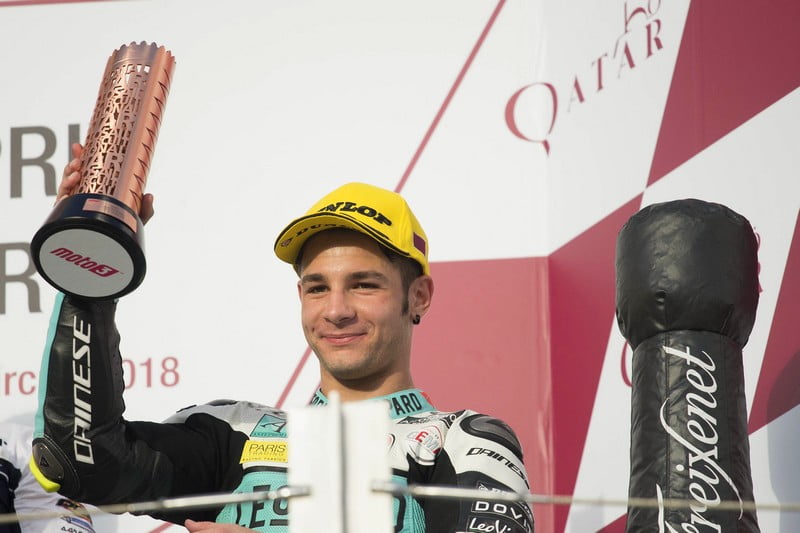 Moto3 #QatarGP ロサイル レパード レーシング: バスティアニーニが転倒、ダラ ポルタが勝利