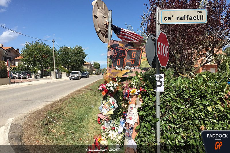 Em Misano, haverá o “Nicky Hayden Garden”, em memória do piloto desaparecido